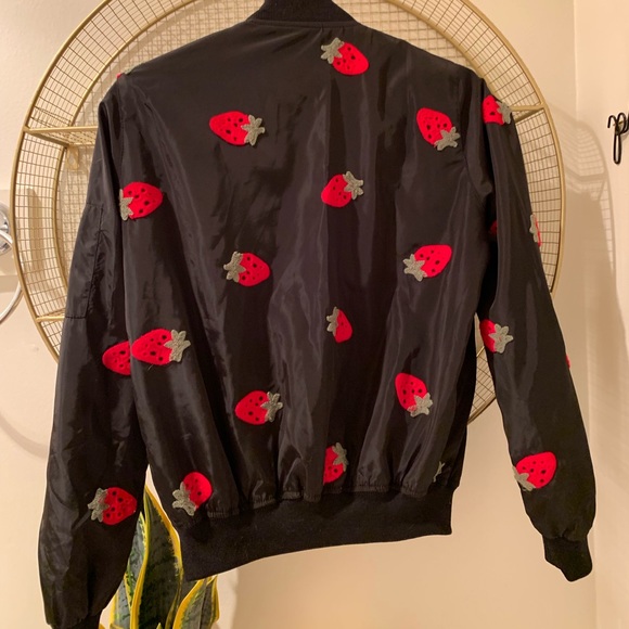 Strawberry Bomber Jacket - Picture 2 of 4